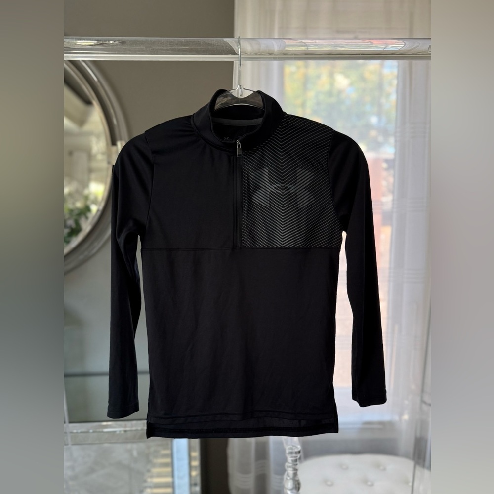 Under Armour Kids Youth Gray Quarter-Zip Pullover